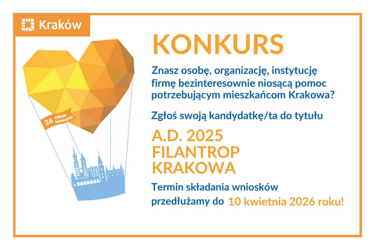 Konkurs Filantrop Krakowa A.D. 2025