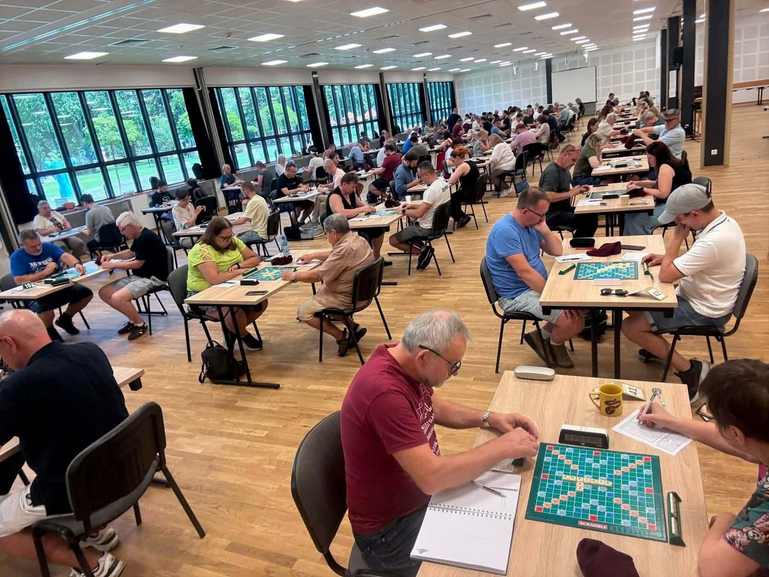 Gracze podczas XXX Mistrzostw Krakowa w Scrabble