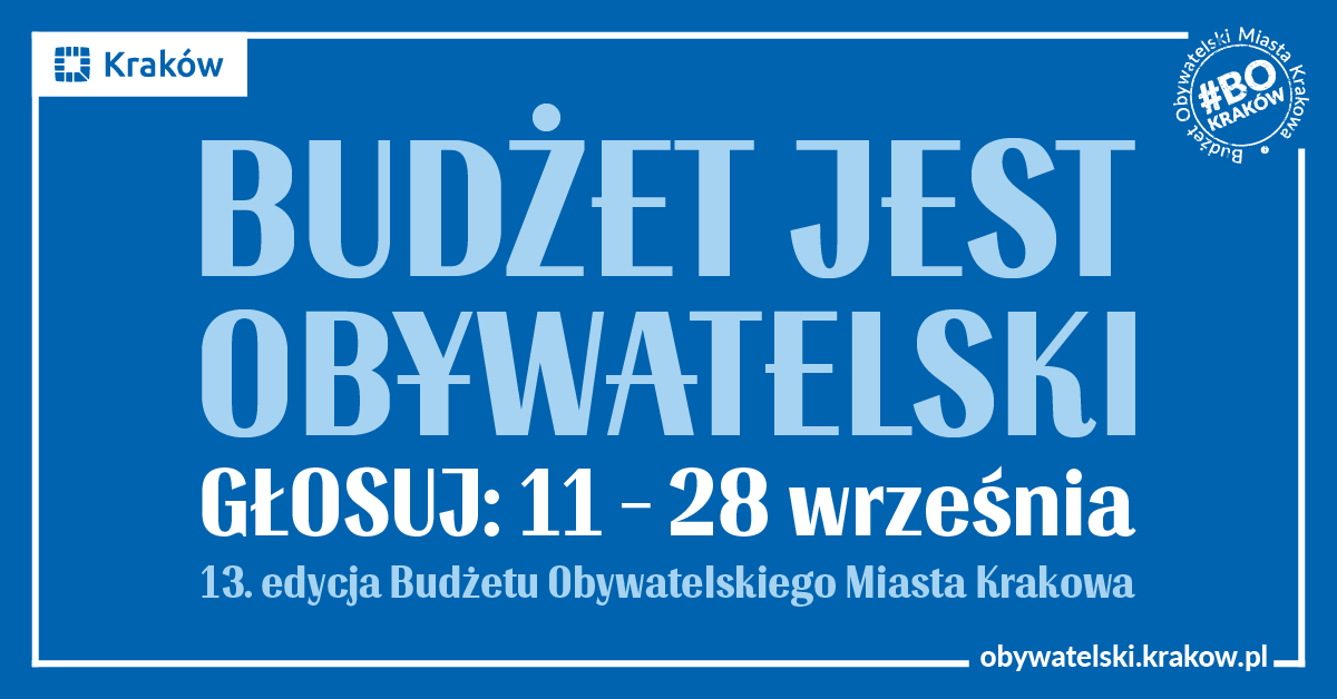 13. edycja Budżetu Obywatelskiego Miasta Krakowa