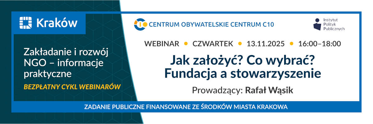 Cykl szkoleń „Zakładanie i rozwój NGO – informacje praktyczne”