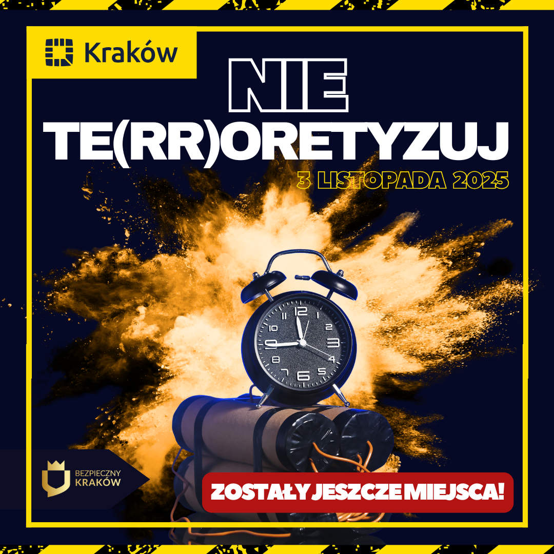 "NIEte(rr)oretyzuj" - bezpłatne szkolenie realizowane w ramach programu "Bezpieczny Kraków"