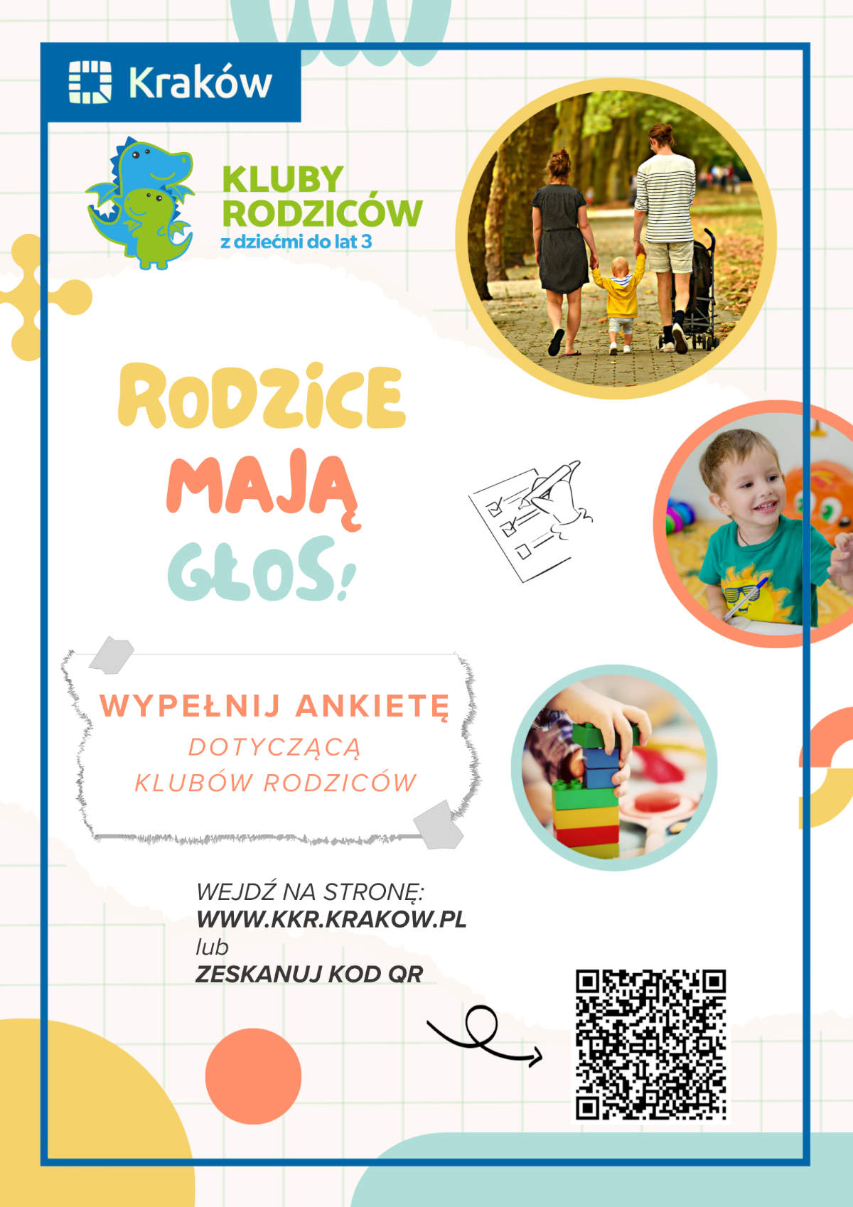 Ankieta "Rodzice mają głos!" - badanie ankietowe na temat Klubów Rodziców z dziećmi do lat 3